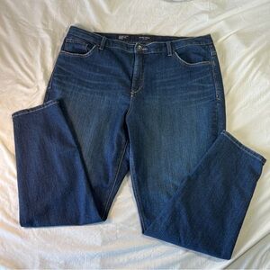 NINE WEST Jeans Women’s 18 Blue Cigarette Fit Skinny Leg Dark Wash Denim